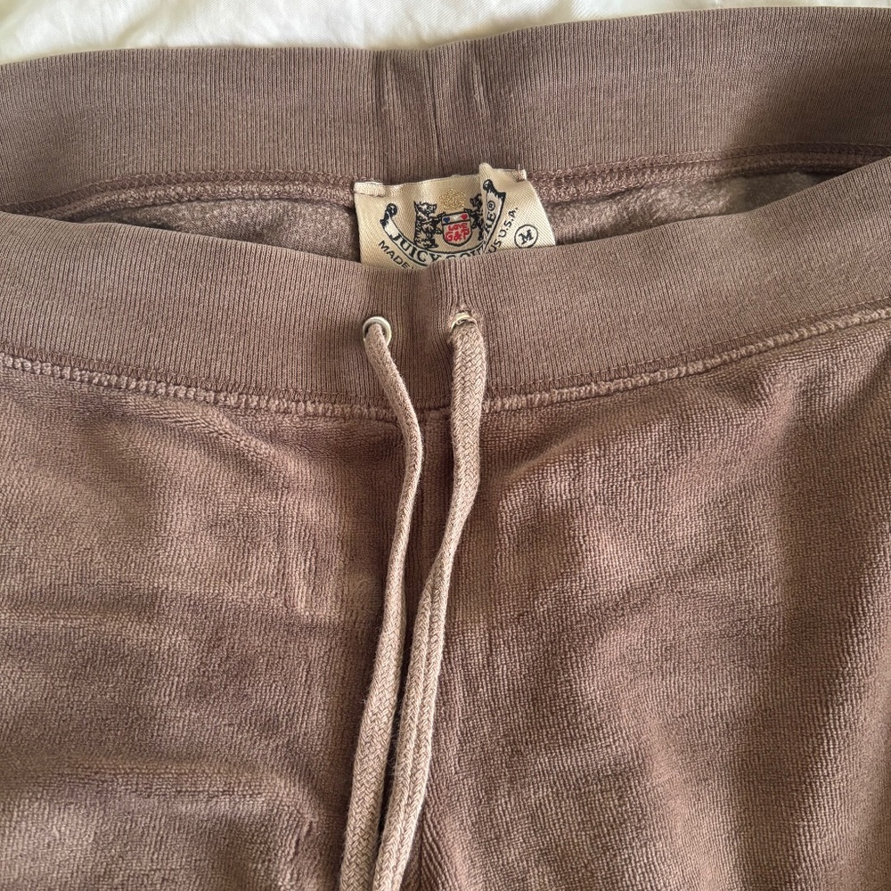 Tan Brown Juicy Couture Velour Track Suit Set Vintage - Picture 4 of 4